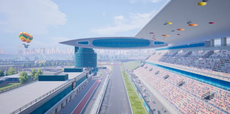 Steel Structure Racing Track