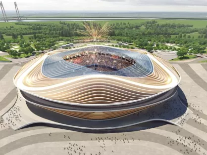 Nagy fesztávú acélszerkezetek a stadionhoz