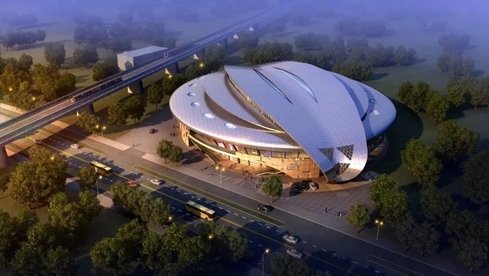 Könnyű különleges alakú acélstadion