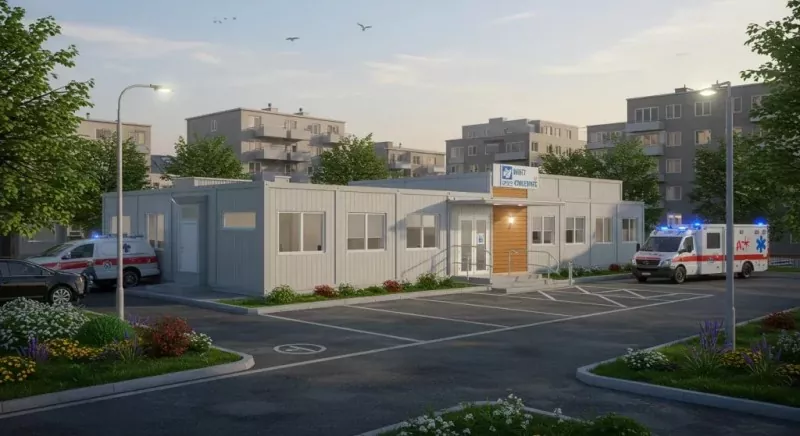Moduláris előregyártott acél egészségügyi egységek