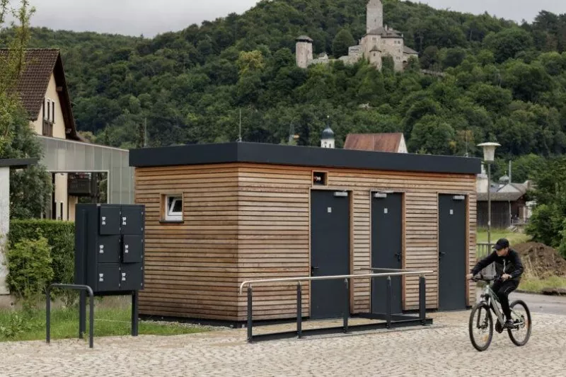 Előregyártott acél nyilvános mosdó-építés