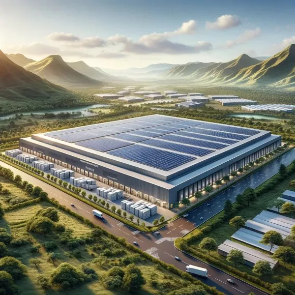 Acél fotovoltaikus integrált raktár