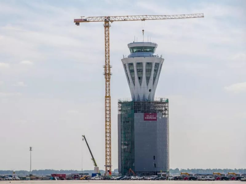 Acélszerkezetű repülőtéri irányítótorony