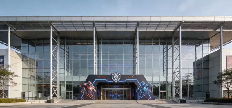Acélszerkezetű elektronikus sportaréna